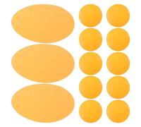 YOSADIER Film Adhésif Rond pour Éclairage D'Ambiance 20pcs en Pet Orange pour Spotlights Et Bureaux, Améliore L'ambiance, Retrait Rapide