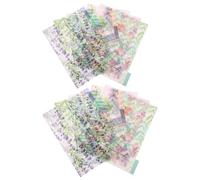 YOSADIER Intercalaires Couleur Aléatoire à Onglets Colorés en Pp Transparent 6 Trous Étiquettes D'index et Tri pour Classeur pour Apprentissage et Organisation de Livres