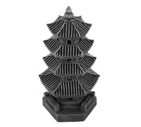 YOSADIER Lanterne Solaire Élégant en Résine Pagode Japonaise Éclairage de Chemin Extérieur et Étanche , Décoration Zen Inspirée D'asie pour Jardin et Patio