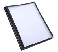 YOSADIER Protecteur de menu en PVC 10 pages format A4, couverture de livre transparente pour carte des vins, idéal pour restauration fine et bistros