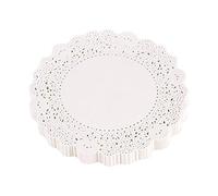 Yosoo 180Pcs Napperons Dentelle en Papier Creuse Gâteau d'emballage Tapis de Papier Décoration Anniversaire Mariage 14cm,16.5cm,19cm,21.5cm,24,26.5cm (8.5inch)