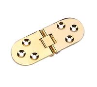 Yosoo 2Pcs Charnières à Rabat de Plateau Porte en Alliage de Zinc Mini charnières Pliante Meuble tiroir Armoire Bureau Accessoire quincaillerie 8 * 3cm(Gold)
