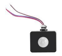 Yosoo Détecteur de Mouvement Infrarouge pour l'extérieur du Corps Humain PIR Mural Système d'alerte Noir 110 V-240 V
