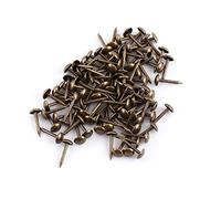 Yosoo Health Gear 100Pcs Clous de Tapissier, Clous de Meubles, Clous Ameublement Décoratifs Antique en Fer, Punaises Rondes pour Bois, Canapé, Chaise, Lit, Panneau de Liège, DIY Projets