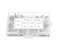 Yosoo Health Gear Assortiment de Rivets Aveugles en Aluminium, 120 Pièces, Décoration Noire, M2.4/M3/M3.2/M4, avec Étui de Rangement