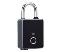 Yosoo Health Gear Cadenas à Empreinte Digitale, Serrure à Combinaison Intelligente en Alliage de Zinc avec Clavier à écran Tactile, 6 Méthodes de Déverrouillage, Serrure Numérique IP65 pour Casier