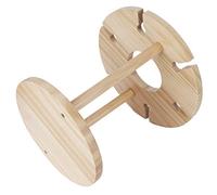 Yosoo Health Gear Casier à Vin en Bois Support de Verre à Vin de Table pour 1 Bouteille et 6 Verres 9,6 X 9,1 Pouces Organisateur d'affichage à Assemblage Facile pour Les Amateurs de de Comptoir de