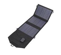 Yosoo Health Gear Chargeur Solaire Chargeur de Panneau Solaire Pliable Portable 10,5 W 5 V Polysilicium Pet Sortie USB Conversion 19% avec Crochets pour Camping Randonnée Voyage Utilisation en