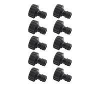 Yosoo Health Gear Connecteur de Mamelon de 15 Mm, Connecteur de Tuyau en Plastique, 10 Adaptateurs de Filetage Femelle avec Joint intégré, Connexion Rapide et Facile pour l'arrosage du Jardin,
