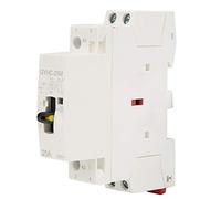 Yosoo Health Gear Contacteur Jour Nuit, Contacteur AC sur Rail Din 2P 25A 220V 50Hz, avec Interrupteur de Commande Manuel Remplacement des Appareils AC à Montage Din (2NO)