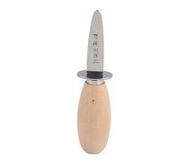 Yosoo Health Gear Couteau à écailler les Huîtres, en Acier Inoxydable, avec Manche en Bois Confortable, pour Ouvrir les Huîtres et les Crustacés