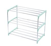 Yosoo Health Gear Étagère à Chaussures en Acier Inoxydable, étagère de Rangement de Chaussures Multicouche avec Assemblage à Faire Soi-même, Acier Inoxydable et PP, Support renforcé, Organisateur (3