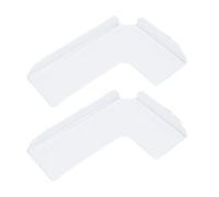 Yosoo Health Gear Étagère d'angle en Acrylique, Présentoir Flottant Mural Transparent, Paquet de 2, Rangement épais en Acrylique Peu Encombrant, Assemblage Facile pour Salle de Bain, Cuisine,