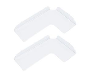 Yosoo Health Gear Étagère d'angle en Acrylique, Présentoir Flottant Mural Transparent, Paquet de 2, Rangement épais en Acrylique Peu Encombrant, Assemblage Facile pour Salle de Bain, Cuisine,