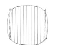 Yosoo Health Gear Grille de Cuisson Double Couche en Acier Inoxydable pour Barbecue, Support de Cuisson avec 4 Brochettes, Compatible avec Friteuse à Air, Grille Superposée pour Viandes et Légumes