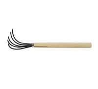 Yosoo Health Gear Houe à Main, Outil de Jardinage, Houe en Acier à Haute Teneur en Carbone avec Manche en Bois, Lame Tranchante, Fixation Sécurisée, Tête de 12 Cm, pour Désherber, Creuser, Ameublir
