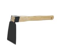 Yosoo Health Gear Houe à Main, Outil de Jardinage, Houe en Acier à Haute Teneur en Carbone avec Manche en Bois, Lame Tranchante, Fixation Sécurisée, Tête de 12 Cm, pour Désherber, Creuser, Ameublir
