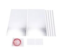Yosoo Health Gear Kit d'isolation AC pour Fenêtre, Panneau d'étanchéité en Mousse en Feuille 'aluminium pour Climatiseurs de 5000 à 22000 BTU, Bouclier Thermique Réfléchissant, 2 Panneaux pour