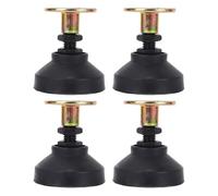 Yosoo Health Gear Lot de 4 Rehausseurs de Meubles Réglables en Nylon et Acier allié, Pieds de Meubles Réglables de 53 à 67 Mm de Hauteur, Charge de 400 Kg, Nivellement Antidérapant pour canapé,