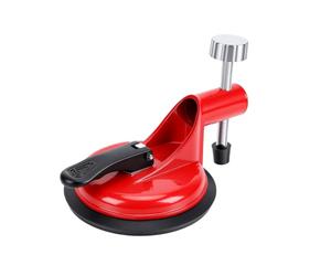 Yosoo Health Gear Niveleur de Carrelage à Ventouse, Rouge 122 Mm | Outil de Nivellement de Sol avec Verrouillage à Levier, Tiges Filetées Réglables, Corps en Fer épais