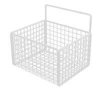 Yosoo Health Gear Panier de Rangement Suspendu, Panier de Fil Mural en Métal Organisateur Mural de Rangement en Métal pour L'organisation de Salle de Bain du Garde-manger de Cuisine (WHITE)