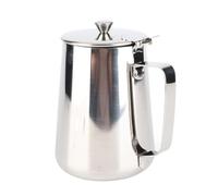 Yosoo Health Gear Pichet à Lait avec Couvercle Pichet à Lait en Acier Inoxydable 600 Ml avec Bec Anti-goutte Poignée Ergonomique pour Expresso Cappuccino Latte Mousser à la Maison café (1500ML)