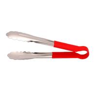 Yosoo Health Gear Pince à Ressort Utilitaire Résistante à la Chaleur en Acier Inoxydable, Passe au Lave-vaisselle, Pince de Service de Cuisine avec Poignée en éventail, Poignée Ro (S (31,5 X 25,2