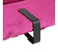 Yosoo Health Gear Pinces à Nappe Acier Inoxydable, Lot 4 Antidérapantes Noires pour Table Pique-Nique