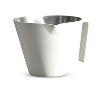 Yosoo Health Gear Tasse à Mesurer le café en Acier Inoxydable 120 Ml, Pichet à café en Métal 304 avec Double Bec et échelle Gravée, Tasse Doseuse à Expresso sans Goutte pour Faire