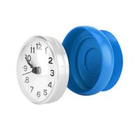 Yosoo Horloge de Douche étanche avec Ventouse - Cadran numérique Arabe Rond - pour Salle de Bain, Douche, Cuisine, Salle de Bain, Cuisine - Montage Mural (Bleu)