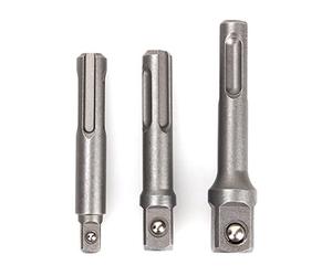 Yosoo Lot de 3 1/10,2 cm 3/20,3 cm 1/5,1 cm Prise Pilote Adaptateur perceuse Bit Adaptateur Extra Long Adaptateur pour Marteau perforateur SDS Plus