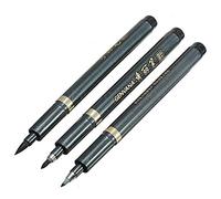 Yosoo - Lot de 3 stylos de calligraphie pour écriture, dessin, manga, aquarelle - Noir