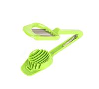 Yosoo Trancheuse à œufs Champignon Cuisine Trancheuse Manuel Pomme de Terre Cutter Citron Fruit à Salade Banane Porte Tomate Fraise Avocat (Couleur : Vert)