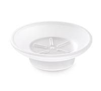 YOSSEE Porte-Savon en Verre de Remplacement, Rond, en Verre dépoli Mat | Compatible avec de nombreux porte-savon muraux - Mesurez avant commande - Verre épais dépoli - Facile à nettoyer