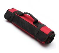 Yosso Portable 22 Poches Trousse à Outils Vide, Sacoches Porte-Outils, Organiseur à Outil, Sac Pochette Toolkit Enroulable en Tissu Oxford - Rouge