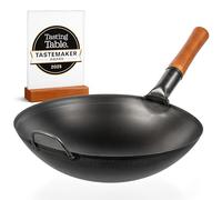 YOSUKATA Woks Et Poêles À Frire De 36 Cm À Fond Rond En Acier Au Carbone