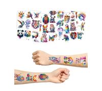 Yotlein 10 Tatouage Enfant, Feuilles Tatouage Enfant Animaux Kit, Tatouage En-fant Animaux, Tatouage Ephemere Enf-ant,Réalistes Etanche Anim-aux Tatouages pour Garçons Filles