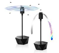yotutun Ventilateur Anti-Mouches, 2 Pièces Ventilateur Anti-moustiques Mouches Fly Fan sans Produits Chimiques Répulsif à Mouches Répulsif à Pales pour Intérieure et Extérieure