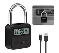 yotutun Verrouillage de Temps Intelligent, Verrou de Minuterie Électronique avec LCD Écran Rechargeable USB 99 Heures Maximum Serrure Horaire Numérique pour Prévenir Les Mauvaises Habitudes