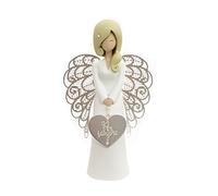 You Are An Angel an017i Figurine Ange, céramique, Blanc, 9,3 x 9,3 x 15,5 cm