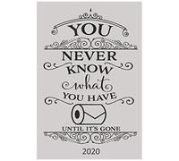 You Never Know What You Have Until It's Gone - 2020: Diary Planner Agenda Organiser- Week Per View. Funny Gift, Humor