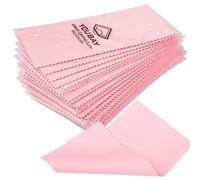 youbay 8x16cm Chiffon de Nettoyage pour Bijoux - 30 pièces emballées Individuellement pour polir Argent Sterling | Or | Laiton | Platine(Rose)