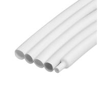 YOUBO Gaine thermorétractable industrielle de 3 m de diamètre - Rapport 4:1 de 8 mm de diamètre - Tube thermorétractable industriel pour fils (blanc)
