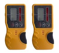 Youbones Lot de 2 récepteurs pour laser rotatif auto-nivelant pour l'extérieur, détecteur de niveau laser rotatif avec pince robuste, lumière rouge