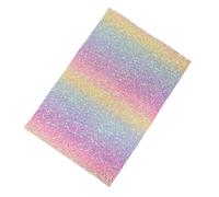 Youding Tapis de repassage pour perles à repasser - Tapis réutilisable résistant à la chaleur - Feuille à repasser à paillettes arc-en- - Aide au motif créatif - Tissu à paillettes pour établi