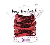 Youdoit 6 Ruban de Sequins 6 m - Rouge Grenadine
