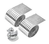 Youery Carreaux Mosaïque Miroir Autocollante, 3200 Pcs, 5x5mm, Argent