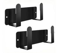 YOUGRIDDA Support de Couvercle de Casserole - Lot de 2 - Organisateur Murale en Acier Inoxydable 304 - Adhésif 3M Forte Adhérence - Pour Cuisine Économiseur d'Espace - Accessoire de Rangement Noir