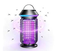YOUKK Lampe Anti Moustique UV LED Tueur d'Insectes Électrique 3800V 5W, Répulsif Efficace, Étanche IPX4, Portable Suspendable, pour Intérieur et Extérieur