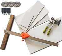 youkzuan Outils de coupe précis pour carrelage manuel professionnel pour carreaux de porcelaine/céramique, grand format de 122 cm, 1 pince à couper, 3 roues de marquage en tungstène, 3 têtes de coupe